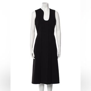 Elegant Black Midi Dress! Bought as a wardrobe staple & again, purging!